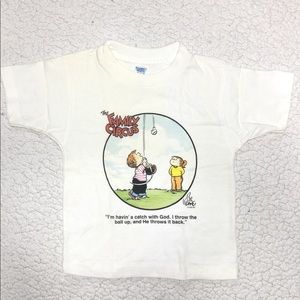 Family Circus Vintage 1999 Baseball God Tee Shirt